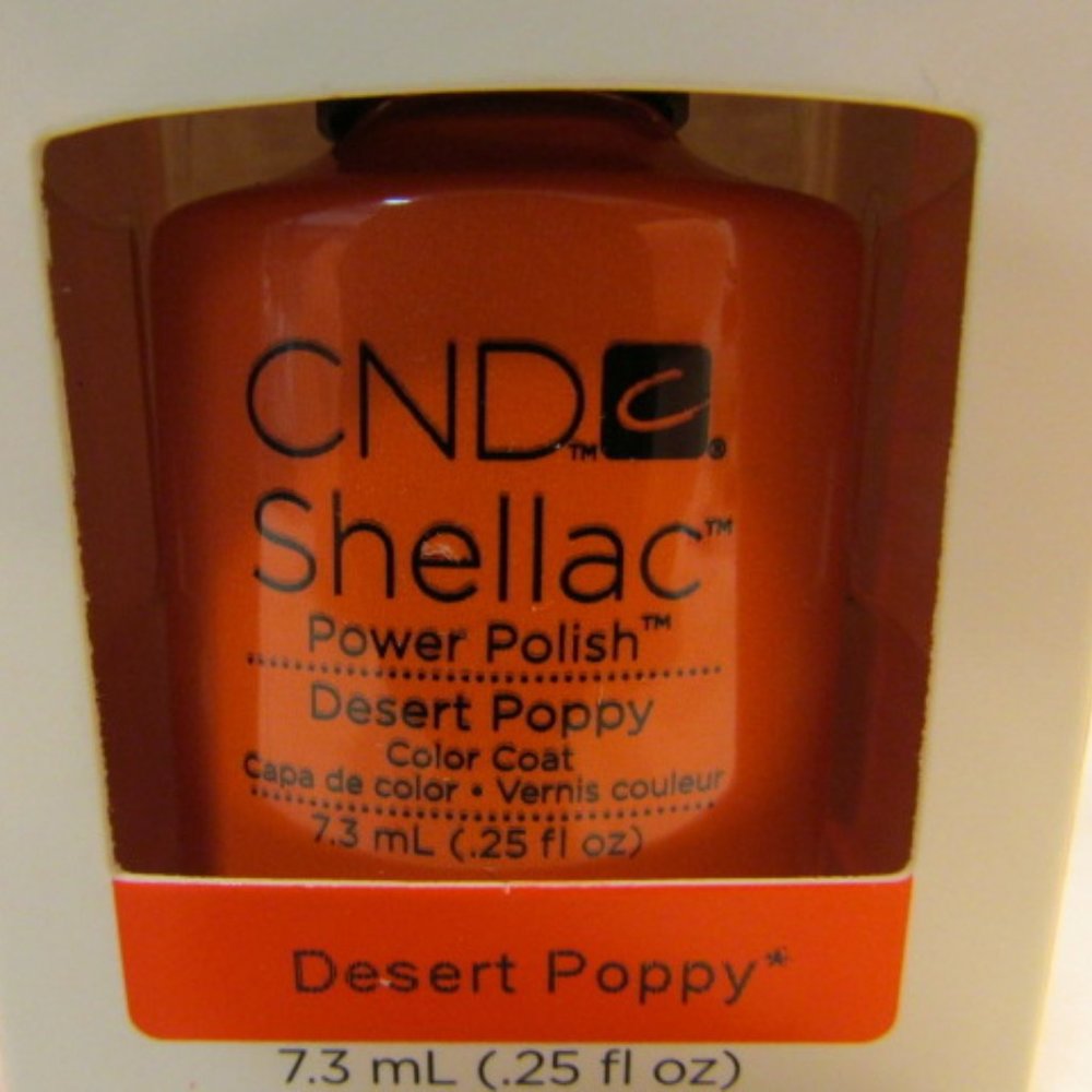 CND Shellac Brand Color Coat “Desert Poppy” .25 oz